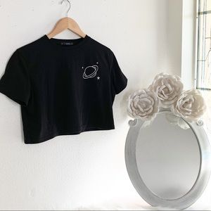 Black Zaful Crop Top